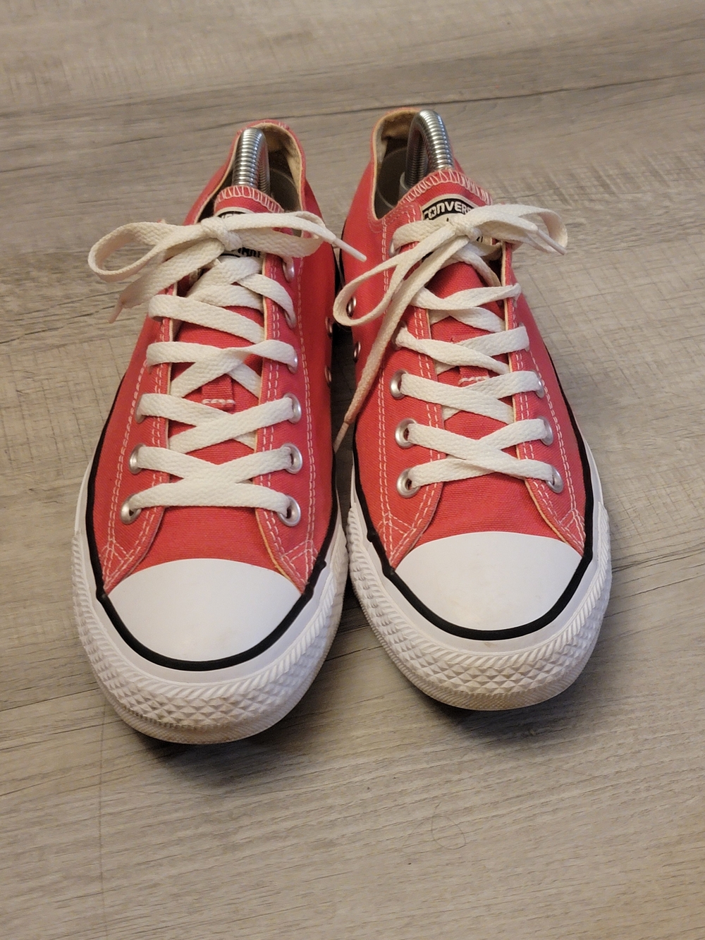 Converse Kids Low Top Canvas Sneakers - Coral Pink